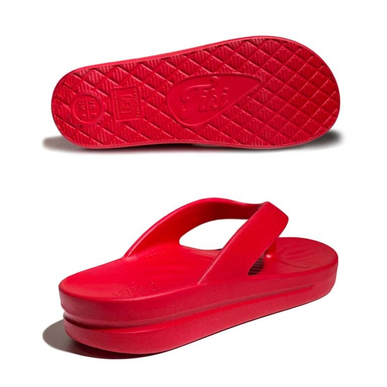 Tiki Raspberry Red Bottom + Back